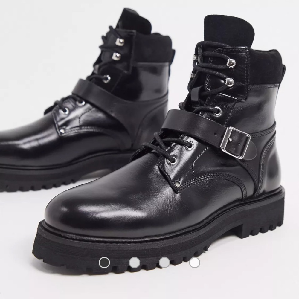 All Saints Black Ankle Boots